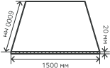 Лист нержавеющий  20х1500х6000 мм.  AISI 201 (12Х15Г9НД) горячекатаный,  матовый