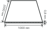 Лист нержавеющий  0,8х1000х2000 мм.  AISI 316Ti (10Х17Н13М3Т) холоднокатаный,  матовый